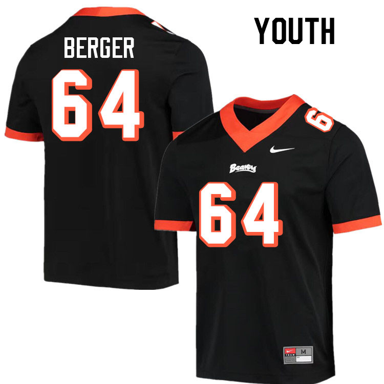 Youth #64 Ryan Berger Oregon State Beavers College Football Jerseys Stitched-Throwback